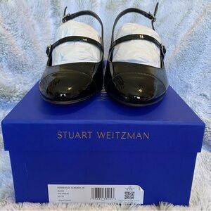 Stuart Weitzman Black Patent Mary Jane Heels